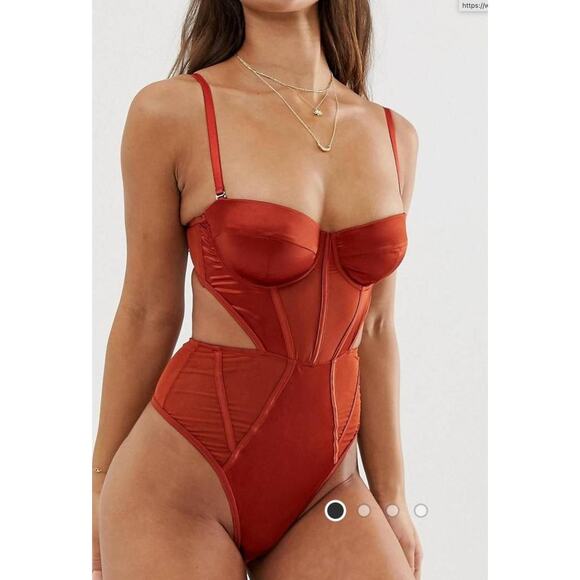 Asos Corset Bodysuit Lingerie Top 36C - Picture 1 of 10